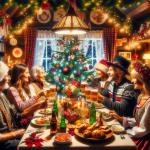 DALL·E 2023-12-26 15.58.39 - A festive scene of a Polish Christmas celebration featuring traditional decorations, a Christmas tree adorned with lights and ornaments, and a family .png